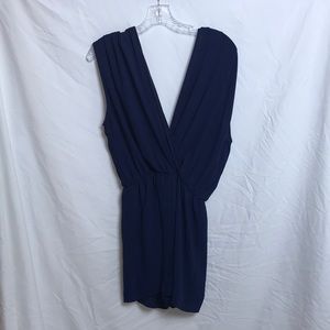Navy V-neck romper